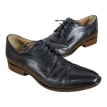 Johnston Murphy Lancaster Cap Toe Shoes Mens 9 M Black Sheepskin Leather... - $1,050.84 MXN