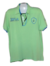 Xios Green Blue Trim Men&#39;s Cotton Polo Shirt Size 2XL NEW  - £13.76 GBP