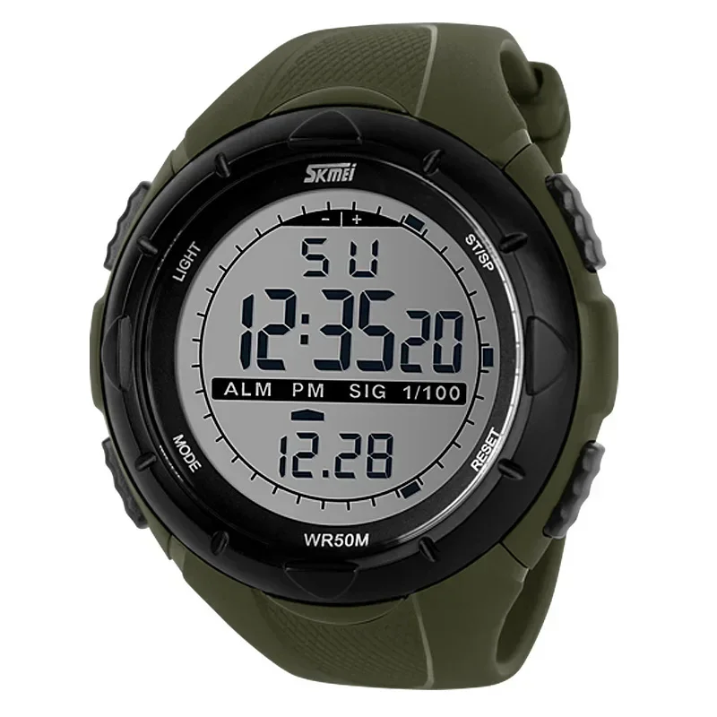 Men Military Watches Alarm Clock Shock Resistant Waterproof Digital Watc... - £14.66 GBP