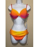Blue Rod Beattie 2 piece multicolor swimsuit RB size 10 NEW - $179.35 CAD