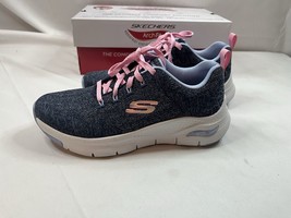 Skechers Arch Fit Comfy Wave Slate/Pink Running Sneakers 149414 Womans Size 5.5 - $30.81