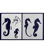 Sea Horse Stencils- Mylar 2 Pieces of 14 Mil 8&quot; X 10&quot; Painting /Cra... - $26.16