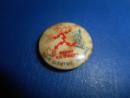 Reddy Kilowatt &quot;Your Electric Servant&quot; Pinback 3/4&quot;  Vintage Unique - £7.43 GBP