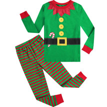 Kids Christmas Elf Costume Boys Girls Santa Claus Clothes Set Outfit Xmas Party - £24.51 GBP+