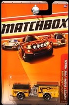 2009-2010 Matchbox Yellow-Orange Pierce Dash Fire Truck 56/100, Emergenc... - $22.63