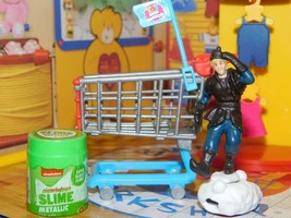Toy Mini Brand Shopping Cart Slime &amp; Frozen Doll fits Fisher Price Loving Family - £11.89 GBP