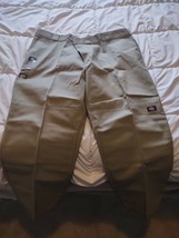 Dickies Loose Fit 48 X 30 Khaki Colored Pants-Brand New-SHIPS N 24 HOURS - £39.25 GBP