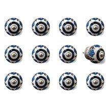 1.5&quot; X 1.5&quot; X 1.5&quot; White Black And Navy  Knobs 12 Pack - £79.53 GBP