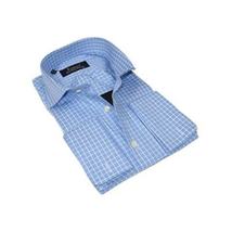 Men's Shirt FAMOZO Turkey 100% Cotton Cut-away Collar French Cuffs FA5 Blue image 4