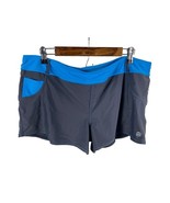 Free Country XXL 2XL Shorts Built in Liner Blue Stretch Knit Swimming Ru... - $21.55