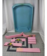 Mattel Barbie Patio Replacement Blue Pool 1985 Pink Sides - £30.33 GBP