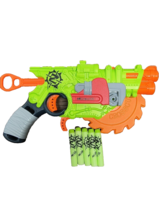Nerf Zombie Strike Crosscut Blaster Pistol Buzz Saw Dart Gun Sidearm + Darts - £16.77 GBP
