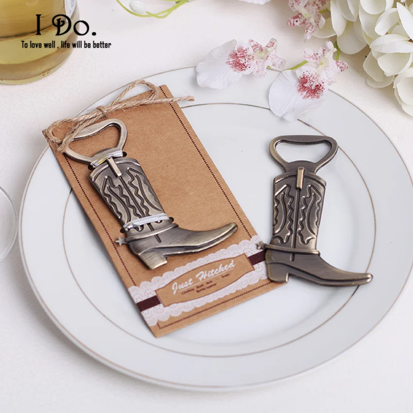 Free Shipping boy Boot Bottle Opener Wedding Favors And Gifts Wedding Supplies W - £47.77 GBP