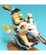Fred Flintstone ® MOVEABLE Figure &amp; Motorcycle Chopper Diorama SEE IN 3-D! - $39.99