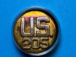 CIRCA 1937-1943, U.S, 205th REGIMENT, COLLAR DISK, TYPE III, ENLISTED - €12,84 EUR