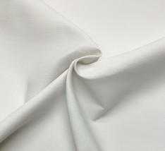 Ballard Designs Metz Snow Sunbrella White Linen Like Outdoor Fabric By Yard 54&quot;W - £19.95 GBP