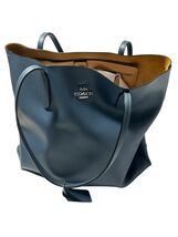 Genuine Coach New York Avenue Tote Handbag Blue No K2339-CP037 Made in I... - $94.99