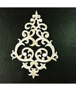 Silver Celtic Heart Knot Applique Patch Stencil 4.5&quot; Embroidered Iron On... - $9.82