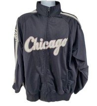 Chicago White Sox Jacket XL Black Stitches Stitched Logo Bullpen - £47.26 GBP