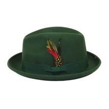 Men's Broner Wool Hat Classic Soft Fedora SCORSESE 73-787 Pine Green image 3