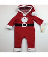 Cat &amp; Jack Christmas Infant Christmas Santa Suit One Piece Red Baby Boys... - £19.65 GBP