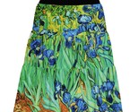 Woman Irises Van Gogh Flower Three-Tiered Skirt (Size XS to 2XL) - £23.70 GBP