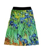 Woman Irises Van Gogh Flower Three-Tiered Skirt (Size XS to 2XL) - £23.60 GBP