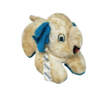 VINTAGE WHITE ELEPHANT W ZIPPER PAJAMA COMPARTMENT STUFFED ANIMAL PLUSH ... - $38.00