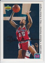 Bob Lanier Signed Autographed 1993 Upper Deck Basketball Card - Detroit Pistons - £11.84 GBP