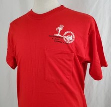 Vintage National Railway Historical Society NW IL Chapter Pocket T-Shirt Large - $23.99