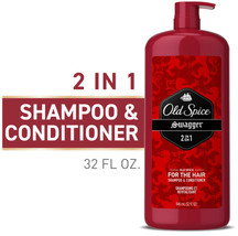 Old Spice Mens 2 in 1 Shampoo and Conditioner, Swagger, 32 fl oz  - £12.54 GBP