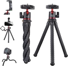 Camera Tripod, Famall Flexible Tripod Stand For Phone With Cold Shoe Phone Mount - £23.91 GBP