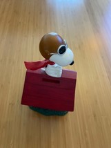 UDED Peanuts Snoopy Flying Ace Westland Bobblehead Bank HTF  - $68.00