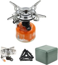 The Dzrzvd Windproof Portable Backpacking Stove Burner With Piezo Ignition, - £28.46 GBP