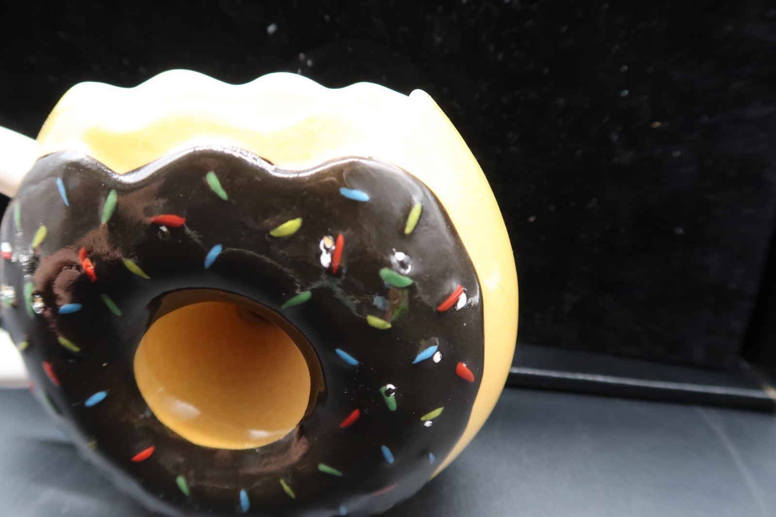 Donut Shaped Coffee Mug Cup MMMMM... Donuts Frosted Sprinkles Big Mouth Inc. Item image 10