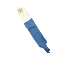 NOS Vtg 80s Nylon Stirrup Athletic Sport Soccer Tube Socks Carolina Blue... - $14.80