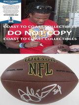 DeAngelo Williams Panthers Steelers signed NFL football proof Beckett COA - $128.69