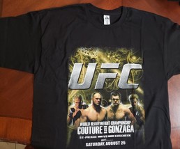 UFC 74  WH Championship Couture vs. Gonzaga Las Vegas Promo Boxing t shirt, L - £12.02 GBP