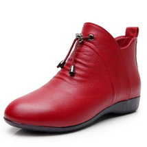 Fashion Women Boots Autumn Boots Genuine Leather Ankle Boots Winter Warm Plush W - £76.17 GBP