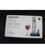 Chefman Stainless Steel Electric Wine Opener New in Box - £14.95 GBP