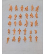 Lot Of (30) Civilian Miniature People 1/2&quot; - 3/4&quot; Train Town RPG - $21.77