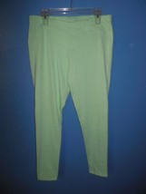 Ladies Faded Glory Lime Green Jeggings Large 12/14 - £8.78 GBP