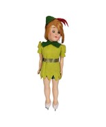 vintage hard plastic doll with ice skates &amp; pixie dress, sleep eyes, abo... - $49.89 CAD