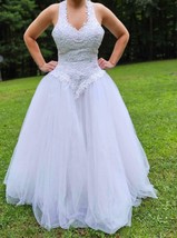 Oleg Cassini Style 6280 wedding gown in great condition....READ DESCRIPTION - £198.32 GBP