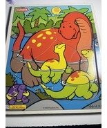 Vintage 1995 Play Skool Dinosaur &amp; Friends Wooden Puzzle - $233.00 MXN