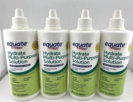 Equate Hydrate Multi-Purpose Solution For Soft Contact Lenses 12oz (4) B... - £15.63 GBP