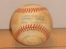 Rawlings American league  bobby Brown baseball signed Jimy Williams Rube... - $33.64