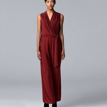 Women&#39;s Vera Wang Surplice WINE RED Jumpsuit - XL - £58.99 GBP