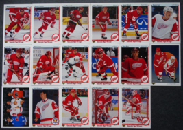 1990-91 Upper Deck UD Detroit Red Wings Team Set of 17 Hockey Cards - £3.93 GBP