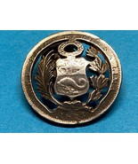 PERU, SILVER, REPUBLICA PERUANA LIMA 1923, COIN, LAPEL PIN - $279.47 MXN